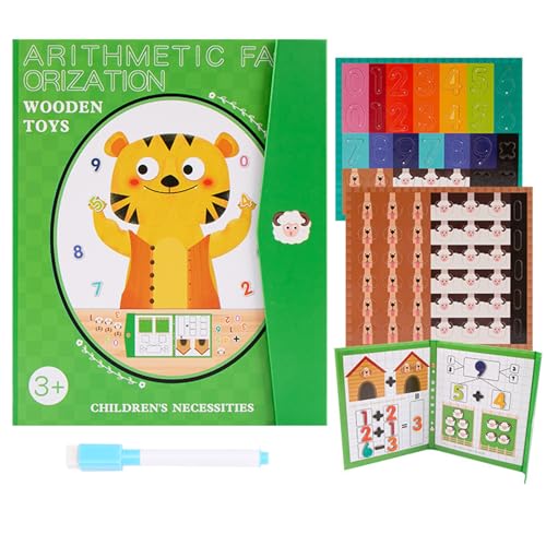 Recitem Magnetic Score Disk Demonstrator Holz mit Buch, Bunte Buchstaben, ABC Lernspielzeug für Kleinkinder im Alter von 3 4 5 Jahren, Vorschule, Lernen, Spielzeug, Geschenk für Kinder (B) von Recitem