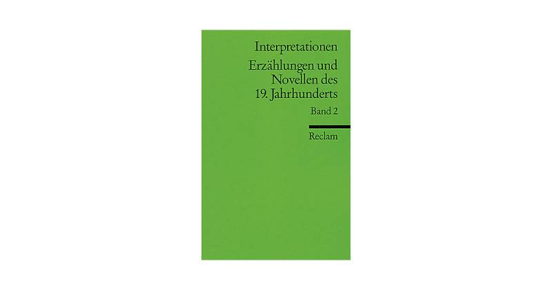 Buch - Erzählungen und Novellen des 19. Jahrhunderts. Bd.2 von Reclam Verlag