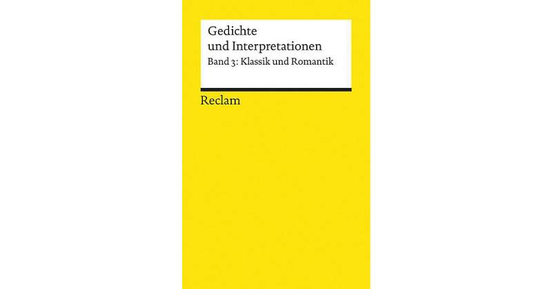 Buch - Klassik und Romantik von Reclam Verlag
