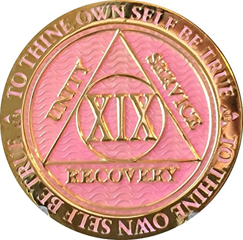 Recoverychip 19 Year AA Medaillon Reflex Pink Vergoldet Chip XIX Recoverychip 19 Year AA Medaillon Reflex Pink Vergoldet Chip XIX von RecoveryChip
