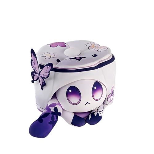 Castorice Honkai Star Cat Nyan Cake Plüsch Kissen, Fontaine Anime Spiel Kuscheltier, Abnehmbarer Kätzchenanhänger für Rucksack, Cosplay Geschenke,32cm von Recuriey