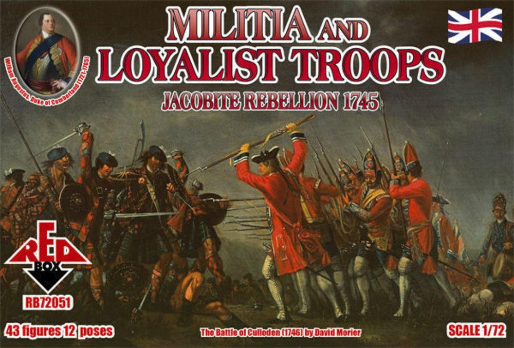 Militia+Loyalist Troops 1745,Jacobite R. Militia+Loyalist Troops 1745,Jacobite R. von Red Box