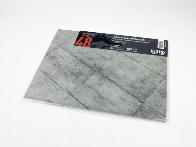 Concrete Base Rectangular Type 3 300x230mm (Universal) von Red Fox Studio