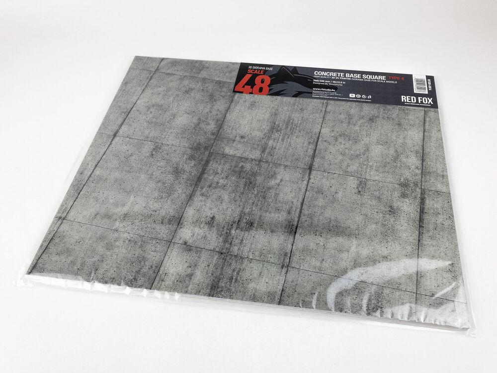 Concrete Base Square Type 4 380x320mm (Universal) von Red Fox Studio