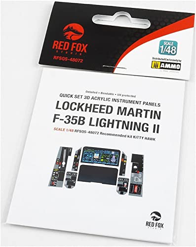 Red Fox Studio RFSQS-48072 1/48 Lockheed Martin F-35B Lightning 2 3D Acrylplatte für Kitty Hawk Modelle von Red Fox Studio
