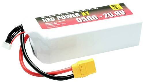 Red Power Modellbau-Akkupack (LiPo) 25.9V 6500 mAh 35 C Softcase XT90 von Red Power