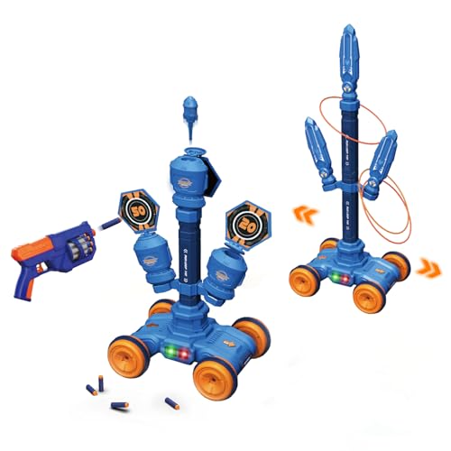RedCrab 2 In 1 Wurfspiel und Schießspiel für Kinder, Automatisch Zielscheibe Elektrisch mit Licht und Ton, 1 Spielzeugpistolen und 8 Foam Darts Pfeile, Wurfspiel Outdoor Spiele für Kinder ab 3 Jahre RedCrab 2 In 1 Wurfspiel und Schießspiel für Kinder, Automatisch Zielscheibe Elektrisch mit Licht und Ton, 1 Spielzeugpistolen und 8 Foam Darts Pfeile, Wurfspiel Outdoor Spiele für Kinder ab 3 Jahre von RedCrab