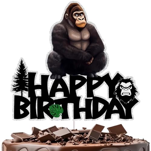 Gorilla Kuchen Dekorationen Dschungel Thema Geburtstag Party Supplies für Jungen und Mädchen Gorilla Tag Geburtstag Dekor Gorilla Tag Party Supplies Ideal für Themenfeiern von RedLeLe