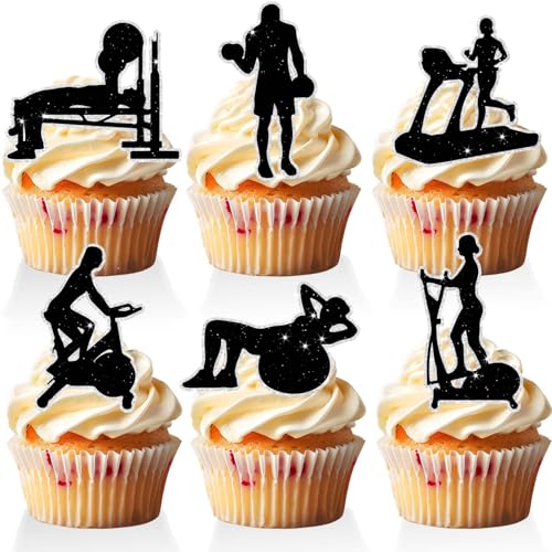 Turnhalle Kuchen Dekorationen Set 18 Stück Fitness Party Dekor für Geburtstagsfeiern Geeignet für Jungen und Mädchen Alter 20er und 30er Jahre Ideal für Wettbewerbe Gym Geburtstagsdekoration Turnhalle Kuchen Dekorationen Set 18 Stück Fitness Party Dekor für Geburtstagsfeiern Geeignet für Jungen und Mädchen Alter 20er und 30er Jahre Ideal für Wettbewerbe Gym Geburtstagsdekoration von RedLeLe