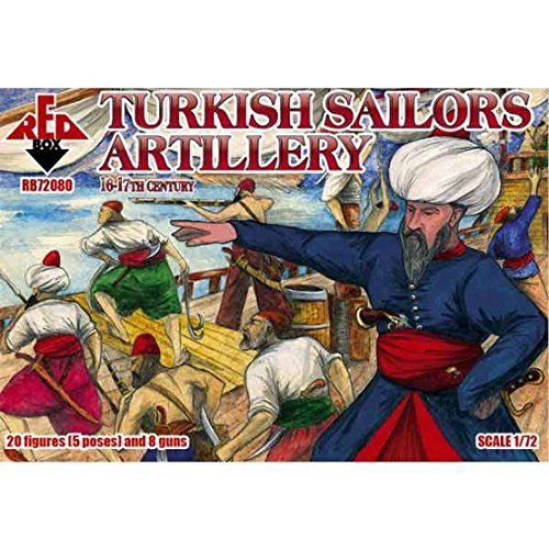 Red Box RB72080 - Modellbausatz Turkish Sailor Artillery, 16-17th Century, grau von Redbox