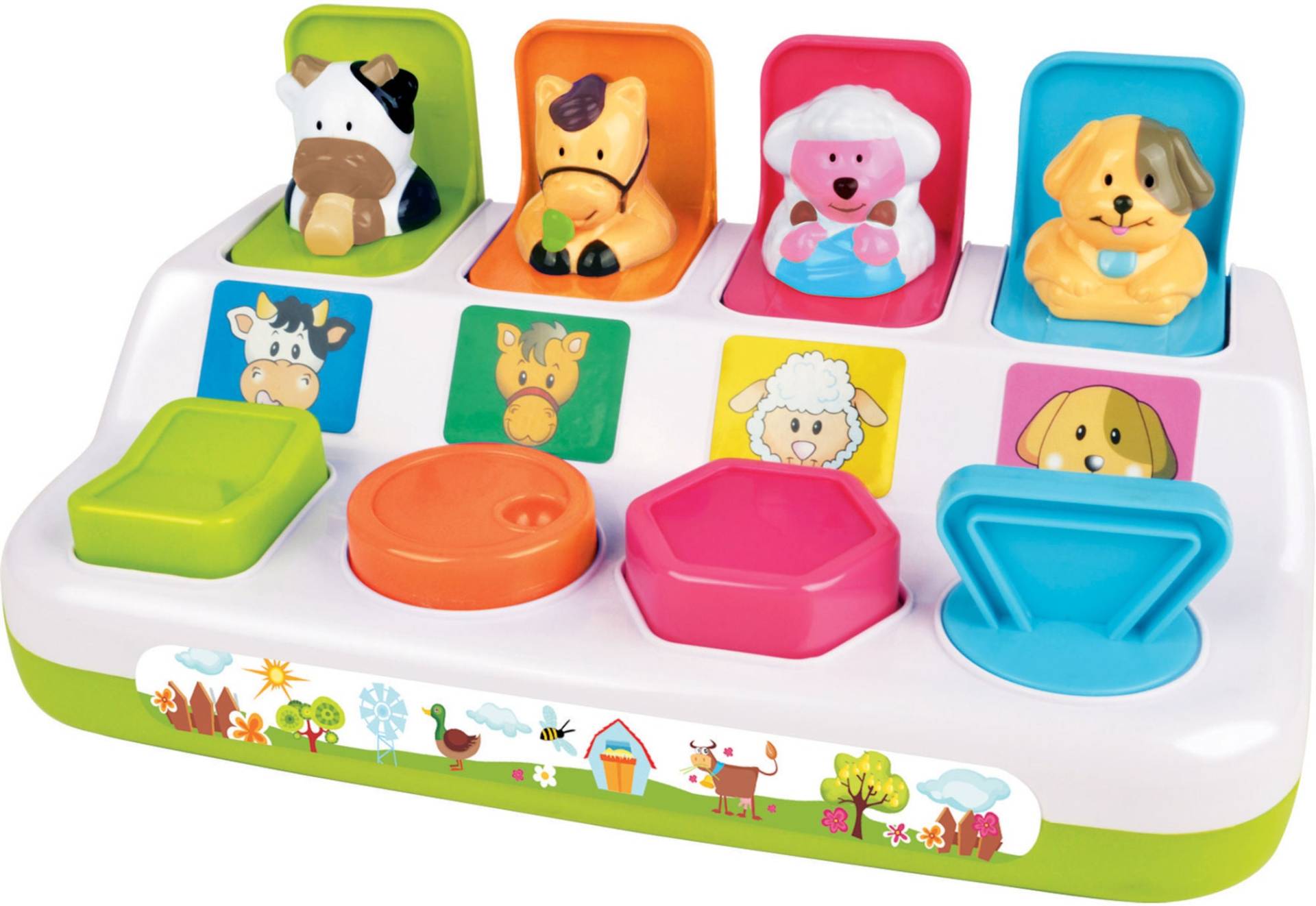 Redbox Pop-Up-Spielzeug Bauernhoftiere, Babyspielzeug von Redbox