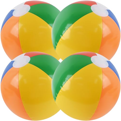 Redvigh Aufblasbarer Strandball, 40,6 cm, Regenbogen-Strandbälle, Großpackung für Schwimmbad, Strandspiel, hawaiianische tropische Themenparty-Dekorationen, Gastgeschenke Redvigh Aufblasbarer Strandball, 40,6 cm, Regenbogen-Strandbälle, Großpackung für Schwimmbad, Strandspiel, hawaiianische tropische Themenparty-Dekorationen, Gastgeschenke von Redvigh