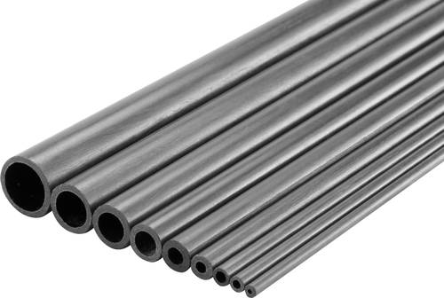 Carbon Rohr (Ø x L) 8mm x 1000mm Innen-Durchmesser: 6mm 1St. von Reely