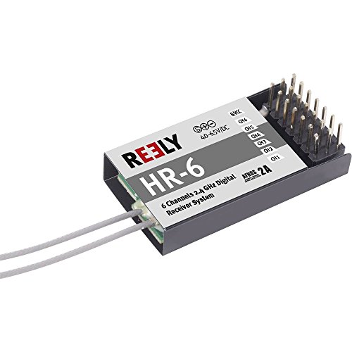 Reely HR-6 6-Kanal Empfänger 2,4 GHz Stecksystem JR von Reely