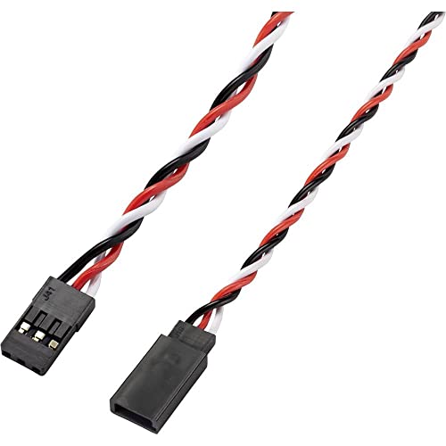 Reely Servo Verlängerungskabel [1x JR-Buchse - 1x Futaba-Stecker] 25.00 cm 0.35 mm² verdrillt 10 St. von Reely