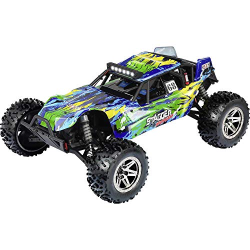 Reely Stagger Brushless 1:10 RC Modellauto Elektro Buggy Allradantrieb (4WD) 100% RTR 2,4 GHz inkl. Akku, Ladegerät und von Reely