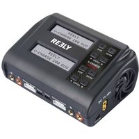Reely V-Charge 200 Duo Modellbau-Ladegerät 10 A LiIon, LiPo, LiFePO, LiHV, NiCd, NiMH, Blei-Säure Entladefunktion, Temperaturüberwachung von Reely