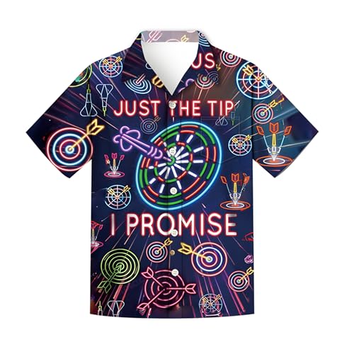 Regenboog Herren-Neonhemd, Hawaii-Hemd, lässig, Button-Down-Kurzarm, lustig, 3D-Druck, Strandparty, Neon-Top, Dartscheibe, Größe M Regenboog Herren-Neonhemd, Hawaii-Hemd, lässig, Button-Down-Kurzarm, lustig, 3D-Druck, Strandparty, Neon-Top, Dartscheibe, Größe M von Regenboog