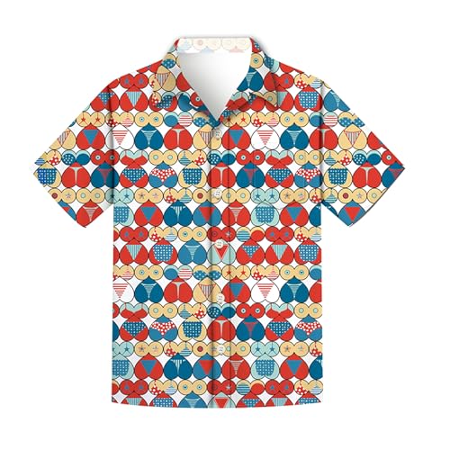 Regenboog Patriotisches Herrenhemd zum 4. Juli, USA-Flagge, 3D-Druck, kurzärmelig, Button-Down-Shirt, lustiges Hawaii-Strandoberteil, Unabhängigkeitstag, Herz, Größe L Regenboog Patriotisches Herrenhemd zum 4. Juli, USA-Flagge, 3D-Druck, kurzärmelig, Button-Down-Shirt, lustiges Hawaii-Strandoberteil, Unabhängigkeitstag, Herz, Größe L von Regenboog