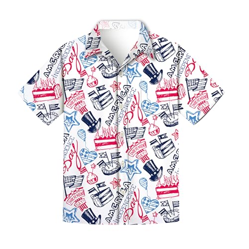 Regenboog Patriotisches Herrenhemd zum 4. Juli, USA-Flagge, 3D-Druck, kurzärmelig, Button-Down-Shirt, lustiges Hawaii-Strandoberteil, Unabhängigkeitstag, Kuchen, Größe XL Regenboog Patriotisches Herrenhemd zum 4. Juli, USA-Flagge, 3D-Druck, kurzärmelig, Button-Down-Shirt, lustiges Hawaii-Strandoberteil, Unabhängigkeitstag, Kuchen, Größe XL von Regenboog