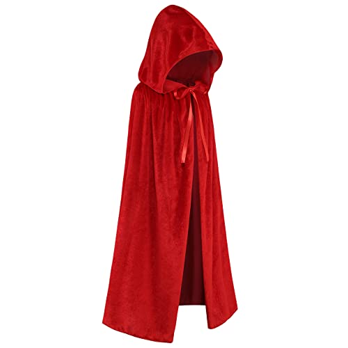 Regenboog Samt-Umhang mit Kapuze, Umhang für Kinder, Halloween-Kostüm, Umhang, Weihnachten, Renaissance, Hexe, Zauberer, rot, S/23.6inch,Fit for 3-4 Years Regenboog Samt-Umhang mit Kapuze, Umhang für Kinder, Halloween-Kostüm, Umhang, Weihnachten, Renaissance, Hexe, Zauberer, rot, S/23.6inch,Fit for 3-4 Years von Regenboog