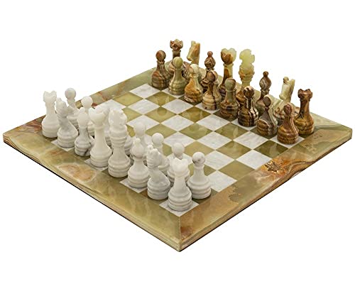 The Alghero Onyx and Marble Chess Set von Regency Chess