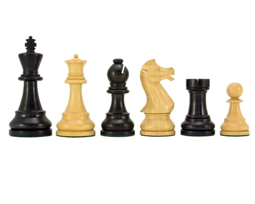 Frankfurt Series Ebonised Boxwood Chess Pieces 4 Inches von Regencychess