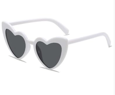 Regerly Retro Herz Sonnenbrille, 10 Stück Herz Sonnenbrille Herzförmige Party-Sonnenbrille Sonnenbrillen Set Party Herzförmige Party-Sonnenbrille für Urlaub Party Hochzeit Karneval Fotoshooting von Regerly