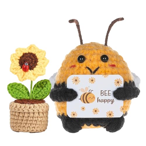 Rehecher 2 Stück Positive Geschenke,Pocket Hug Bienen Geschenk,Biene Kuscheltier,Bienen und Sonnenblumen,glücksbringer Geschenke für Freunde und Familie Rehecher 2 Stück Positive Geschenke,Pocket Hug Bienen Geschenk,Biene Kuscheltier,Bienen und Sonnenblumen,glücksbringer Geschenke für Freunde und Familie von Rehecher