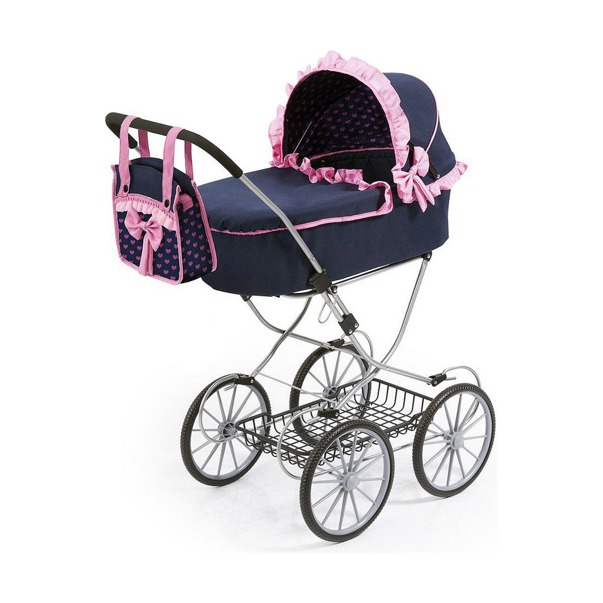 Puppenwägelchen Reig Dolls Pram Marineblau 64 cm Puppenwägelchen Reig Dolls Pram Marineblau 64 cm von Reig