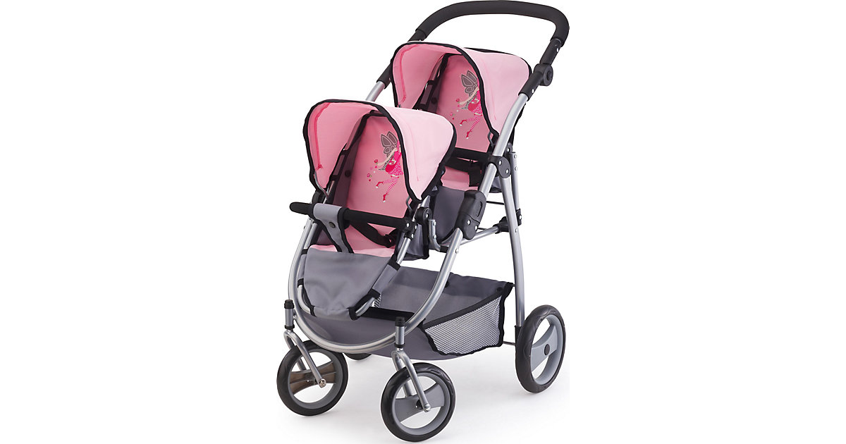 Puppenzwillingswagen Puppen bis 46cm blau  Kinder von Reig