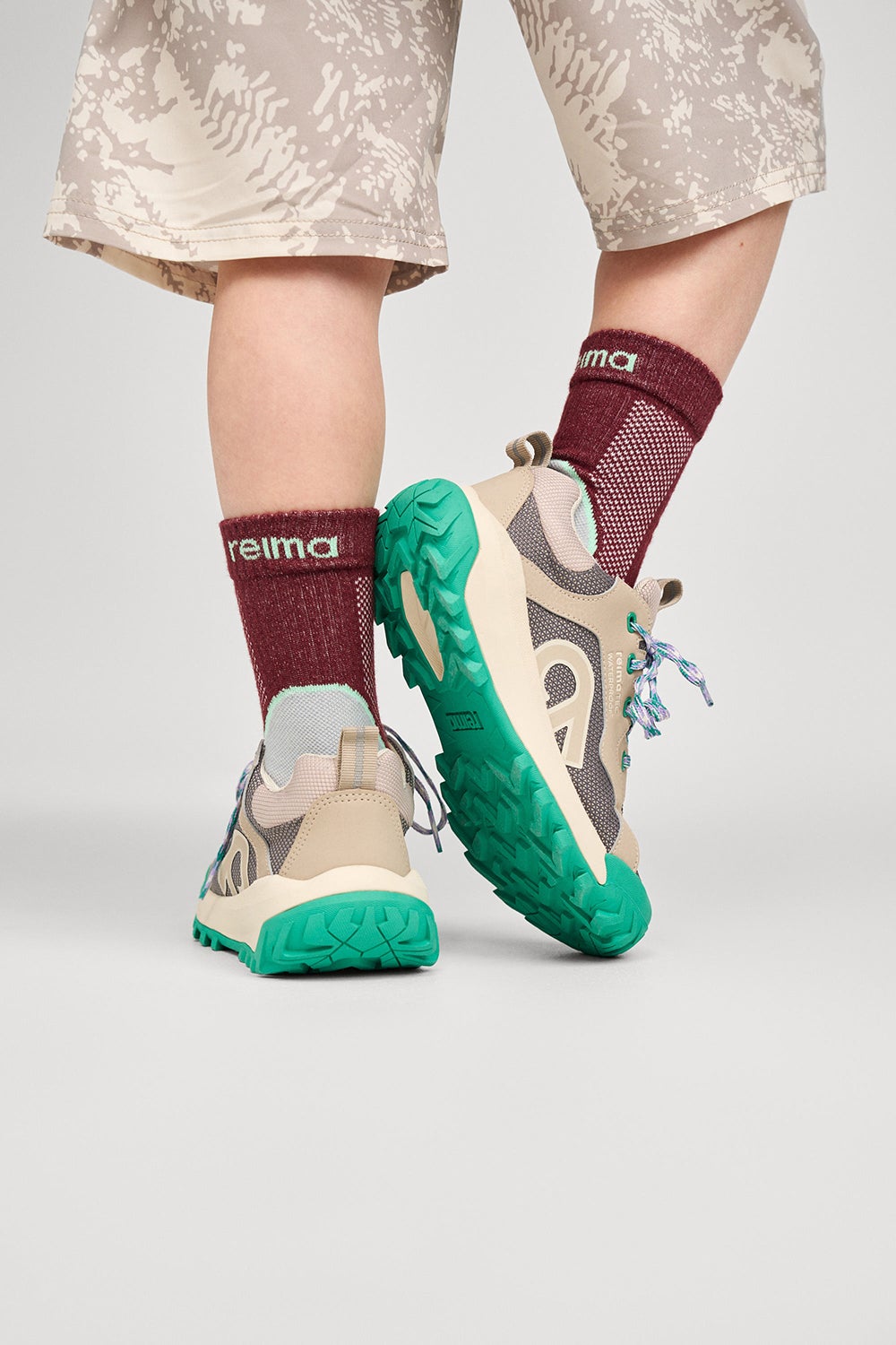 Reima Kulkuri Kinder Sneaker, Earthy Beige, 36, Kinderschuhe von Reima