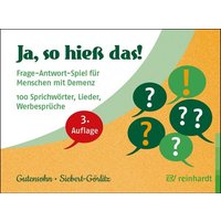 Ja, so hieß das!, Spiel von Ernst Reinhardt Verlag