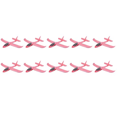Reinscer 10 Stueck EPP-Schaum-Handwurf-Flugzeug Im Freien Starten Segelflugzeug-Flugzeug-Kind-Geschenk-Spielzeug 34.5x32x7.8cm Interessante Spielwaren von Reinscer