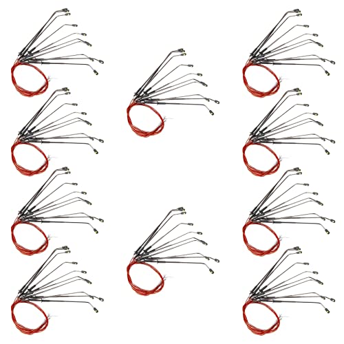 Reinscer 100 Stueck Hoehe 8cm Modell Strassenlaterne Beleuchtung Single Fuer Modelleisenbahn-Landschaft von Reinscer