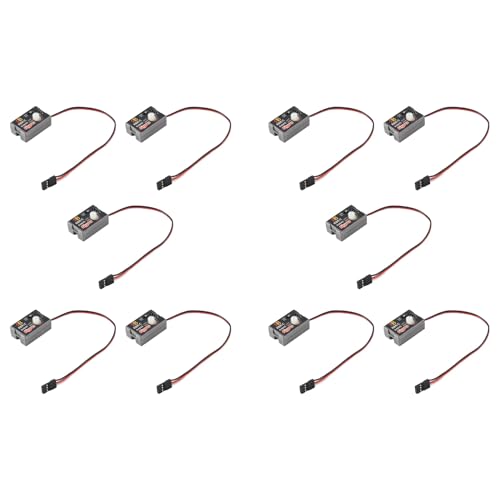 Reinscer 10X Mini Gyro Gyroskop für D12 1/10 RC Car Drift Rennwagen Lenkleistung Integriertes Kompaktes Leichtbau von Reinscer