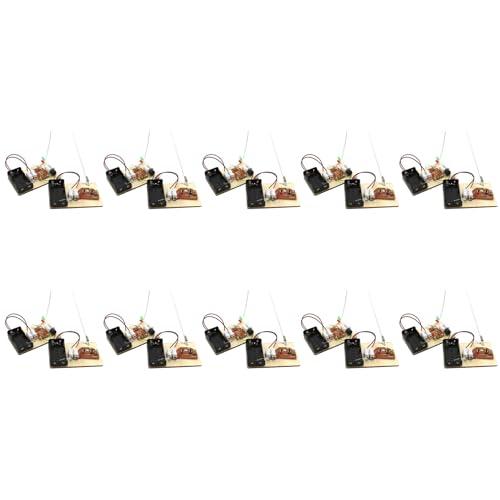 Reinscer 10X Mint-Kits, Morsecode Lernen, Telegrafenmaschine Bauen, Experiment mit Elektrischen Schaltungen, ElektrizitäTs-Kit (Keine Batterie) von Reinscer
