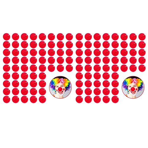 Reinscer 120 Stück Rote Clown Nasen Cosplay Nasen Schaumstoff Zirkus Nasen für Halloween Weihnachten Karneval KostüM von Reinscer