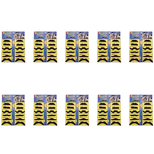 Reinscer 120 Stuecke Selbstklebende Sortierte Gefaelschte Schnurrbaerte Bart Set Stilvolle Baerte Fuer Kostuem Geburtstag von Reinscer