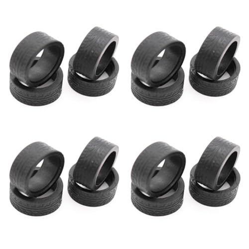 Reinscer 16 Teiliges Gummi Reifen Reifen Rad für K969 K989 P929 Iw04M Iw02 Mini-Z Mini-D Mini-Q 1/28 RC Drift Renn Wagen von Reinscer