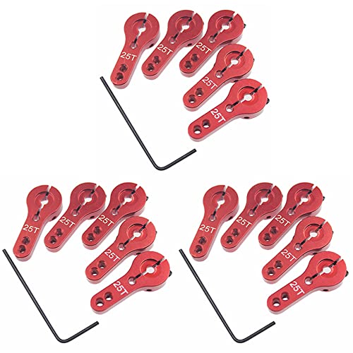 Reinscer 18 Stuecke 25 T Aluminium Servo Horn M3 Gewinde Lenkung Arm High Torque Servos Motoren Teile RC Auto Flugzeug Boot von Reinscer