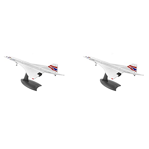Reinscer 2X 1/200 Concorde ÜBerschall Passagier Flugzeug Air British Atemweg Modell für Display Sammlung von Reinscer