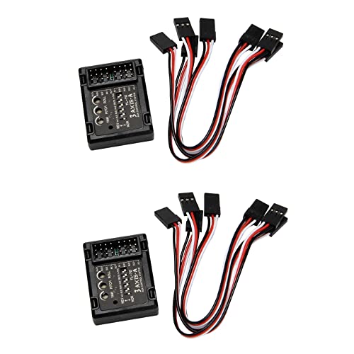 Reinscer 2X 3 Achsen Flug Regler Stabilisator Kreisel StarrflüGel FPV Flugzeug Flugzeug Segel Flugzeuge StarrflüGel Balancer von Reinscer