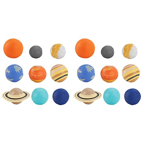 Reinscer 2X Kinder Wissenschaft Bildung Spielzeug Kosmischer Planet Modell Milch Straße Sonnen System Erde Geschenke Kognitives Modell für Kinder von Reinscer
