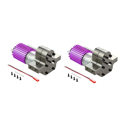 Reinscer 2X Metall 370 Motor Getriebe Getriebe Box für C14 C24 B24 B36 MN D90 D99 MN99S RC Auto Upgrade Teile, von Reinscer