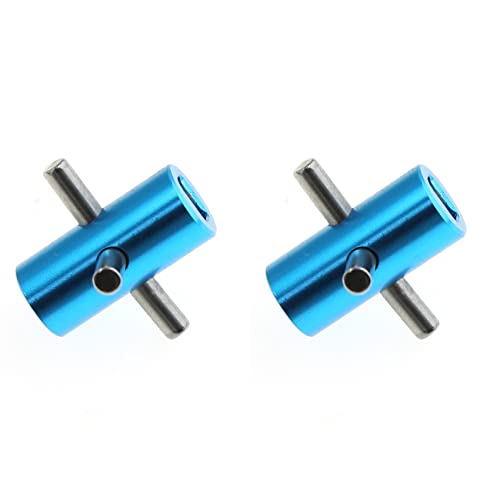 Reinscer 2X Metall Differential mit Fester Welle für TT-02 TT02 1/10 RC Auto Upgrade Teile Zubehör,1 von Reinscer