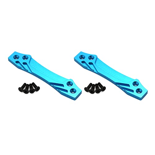 Reinscer 2X Metall Front Stoßstange Platte für TT02 TT-02 1/10 RC Auto Upgrade Teile von Reinscer