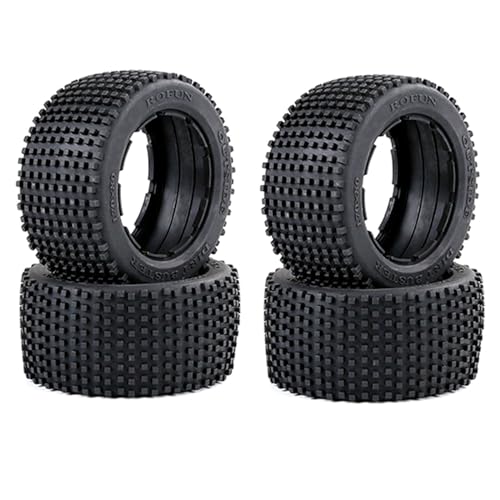 Reinscer 2X Off-Road Reifen Dicken Haut Set für 1/5 BAHA ROVAN KM Baja 5B Teile Spielzeug Teile von Reinscer