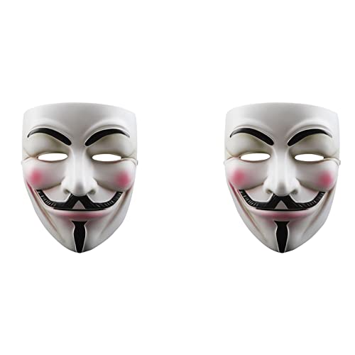 Reinscer 2X V fuer Anonym Fawkes Harz Rollenspiel Maske Partei Kostuem Stimme Spielzeug von Reinscer