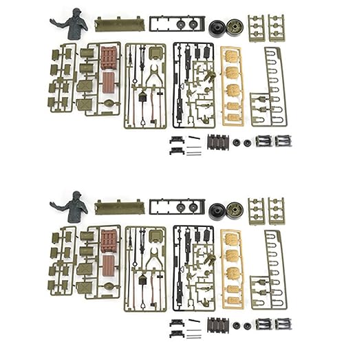 Reinscer 2X für 1/16 3898-1 USA M4A3 RC Kunststoff Soldat Zubehör Teile Tasche von Reinscer